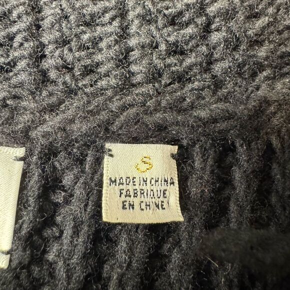 Anthropologie Charlie & Robin Textured Cardigan BLACK S - Picture 8 of 15
